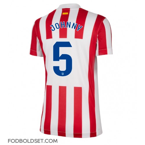 Atletico Madrid Johnny Cardoso #5 Hjemmebanetrøje Dame 2025-26 Kortærmet